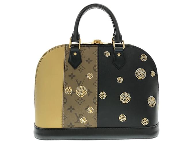 Borsa Louis Vuitton Monogram Reverse Alma PM Nero - vista 2