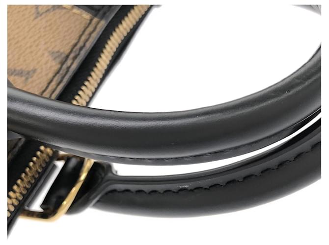 Borsa Louis Vuitton Monogram Reverse Alma PM Nero - vista 9