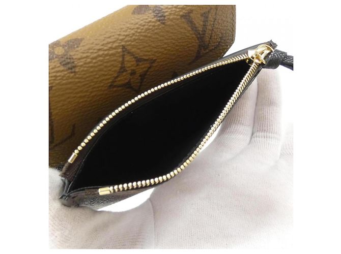 Louis Vuitton Monogram Reverse Portefeuille Victorine Wallet Marrone - vista 5