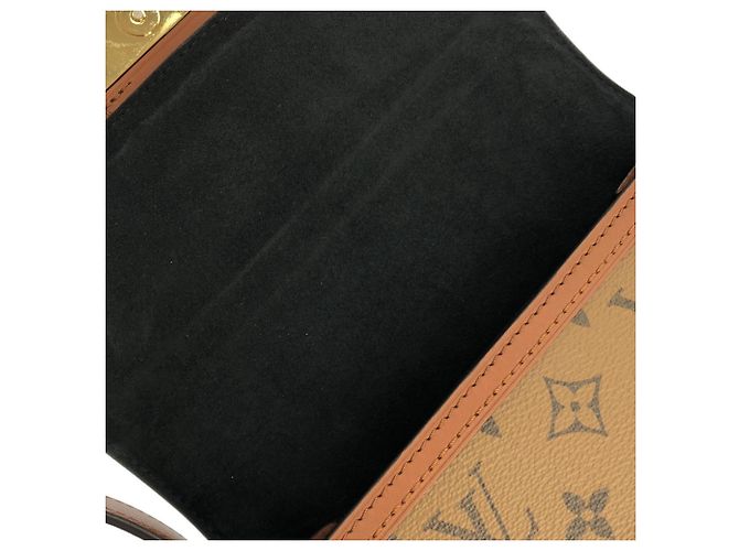 Borsa a spalla MINI Louis Vuitton Monogram Reverse Dauphine Marrone - vista 9