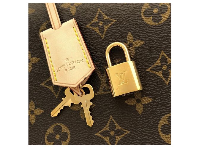 Borsa Louis Vuitton Monogram Montaigne MM Marrone - vista 4