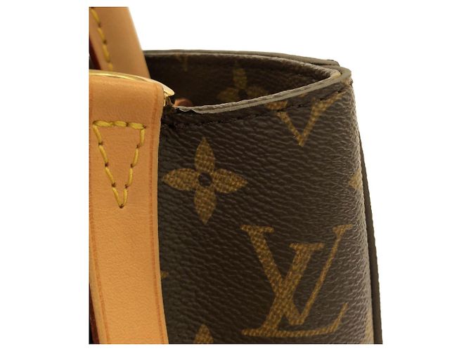 Borsa Louis Vuitton Monogram Montaigne MM Marrone - vista 7