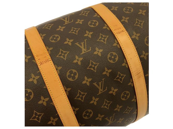 Borsa Boston Louis Vuitton Monogram Keepall Bandoulière 60cm Marrone - vista 2