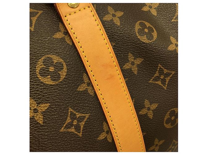 Borsa Boston Louis Vuitton Monogram Keepall Bandoulière 60cm Marrone - vista 3