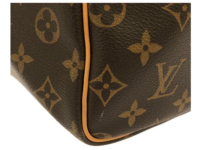 Borsa Boston Louis Vuitton Monogram Keepall Bandoulière 60cm Marrone - vista 4