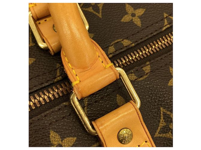Borsa Boston Louis Vuitton Monogram Keepall 55cm Marrone - vista 10