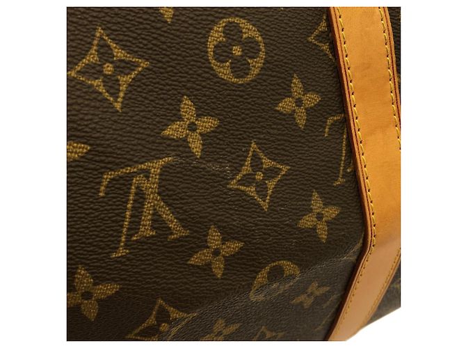 Borsa Boston Louis Vuitton Monogram Keepall 55cm Marrone - vista 7