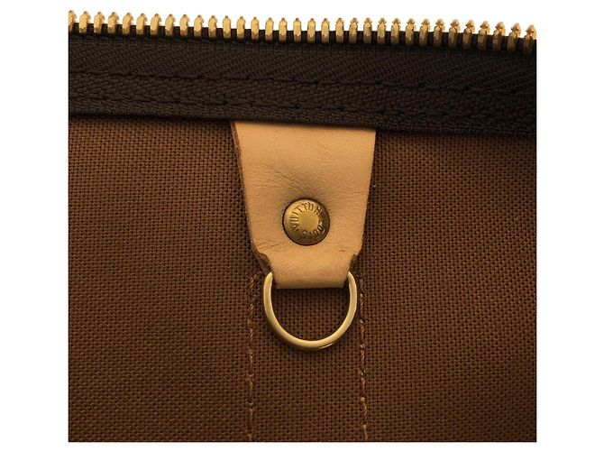 Borsa Boston Louis Vuitton Monogram Keepall 55cm Marrone - vista 10
