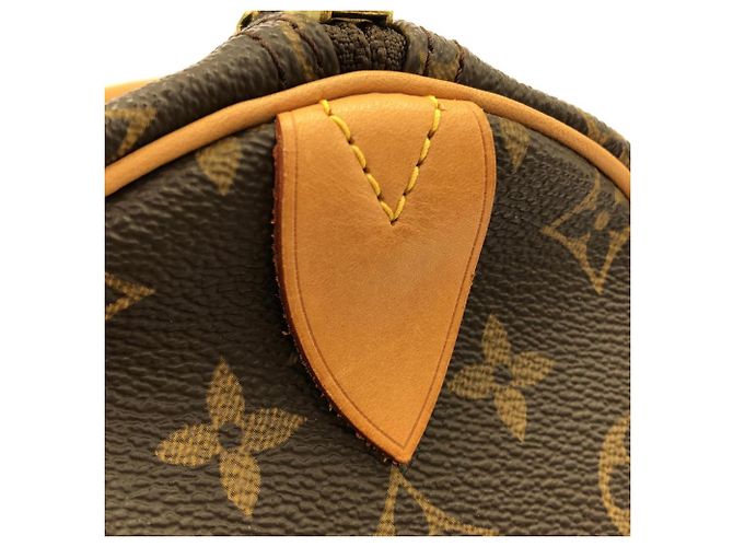 Borsa Boston Louis Vuitton Monogram Keepall 55cm Marrone - vista 5
