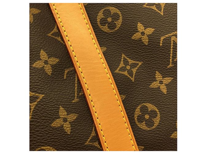 Borsa Boston Louis Vuitton Monogram Keepall 55cm Marrone - vista 6
