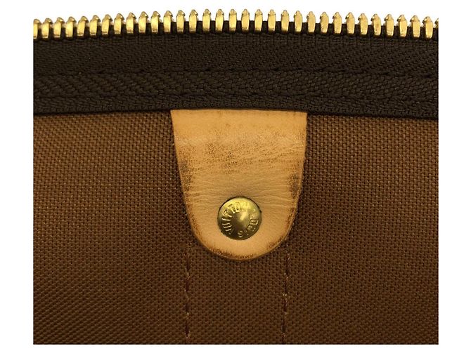 Borsa Boston Louis Vuitton Monogram Keepall 55cm Marrone - vista 10