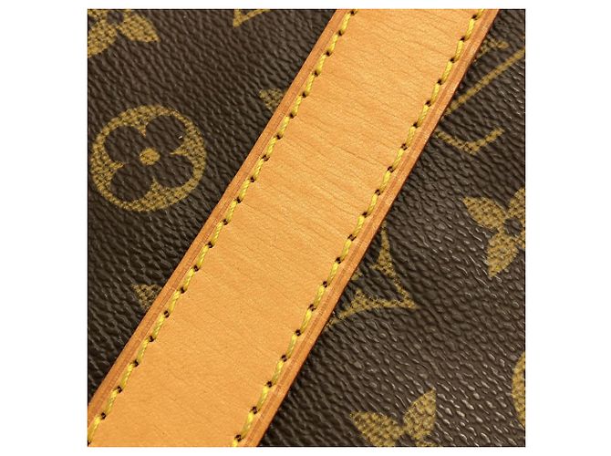 Borsa Boston Louis Vuitton Monogram Keepall 55cm Marrone - vista 5