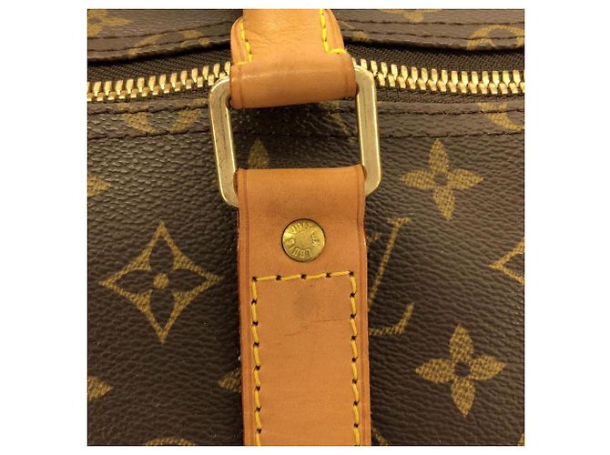 Borsa Boston Louis Vuitton Monogram Keepall 55cm Marrone - vista 6