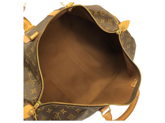 Borsa Boston Louis Vuitton Monogram Keepall 50cm Marrone - vista 10