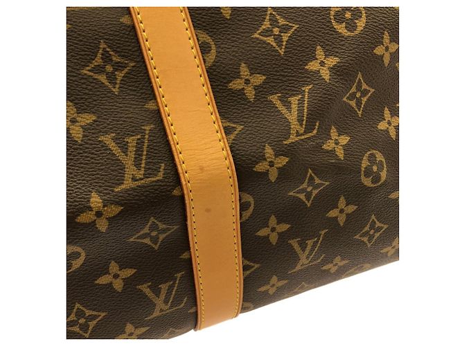 Borsa Boston Louis Vuitton Monogram Keepall 50cm Marrone - vista 3