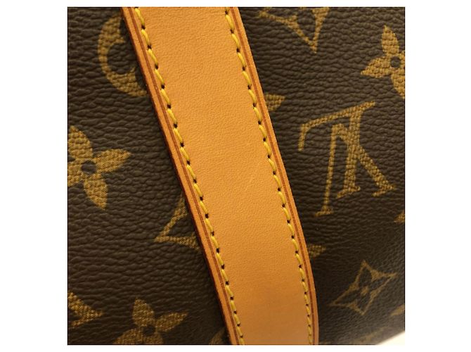 Borsa Boston Louis Vuitton Monogram Keepall 50cm Marrone - vista 5