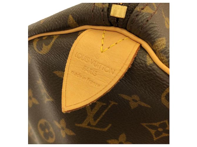 Borsa Boston Louis Vuitton Monogram Keepall 50cm Marrone - vista 7