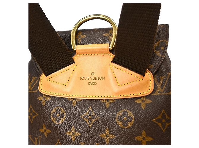 Louis Vuitton Vintage Montsouris Monogram Canvas GM Marron - vue 6