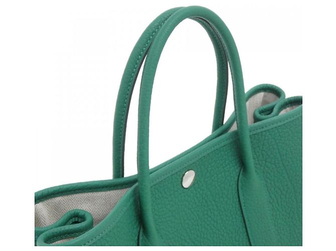 Hermès Borsa a mano Hermes Garden Party Verde chiaro - vista 3