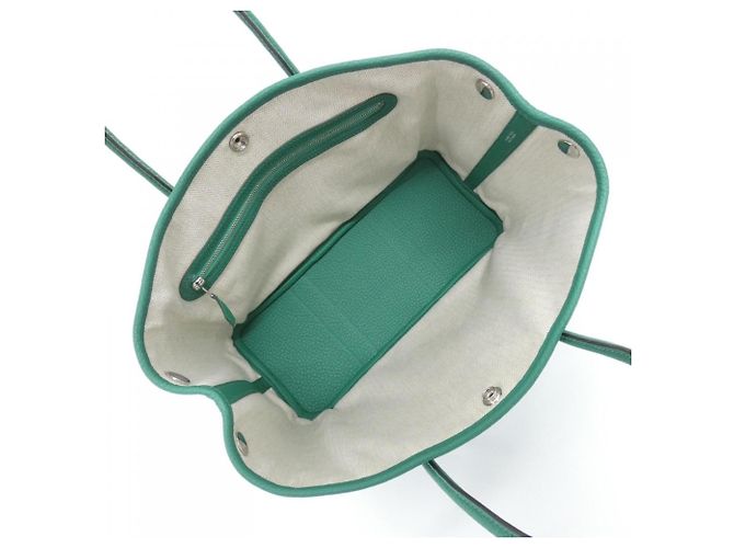 Hermès Borsa a mano Hermes Garden Party Verde chiaro - vista 4