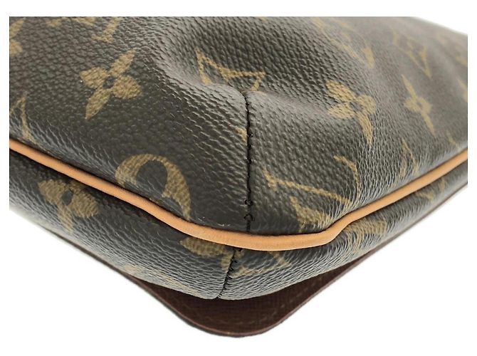 Borsa a tracolla Louis Vuitton Monogram Musette Salsa Marrone - vista 3