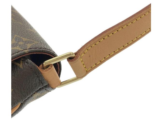 Borsa a tracolla Louis Vuitton Monogram Musette Salsa Marrone - vista 5