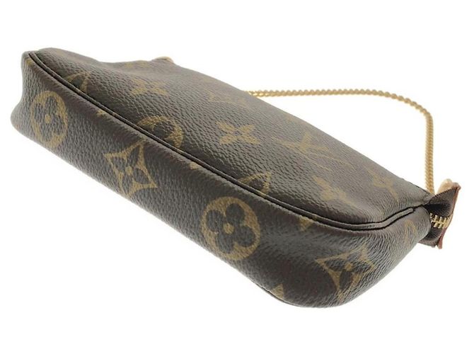 Louis Vuitton Monogram Mini Pochette Accessoires Marrone - vista 2