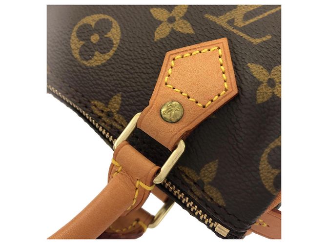 Borsa Boston Mini Speedy Monogram Louis Vuitton Marrone - vista 3