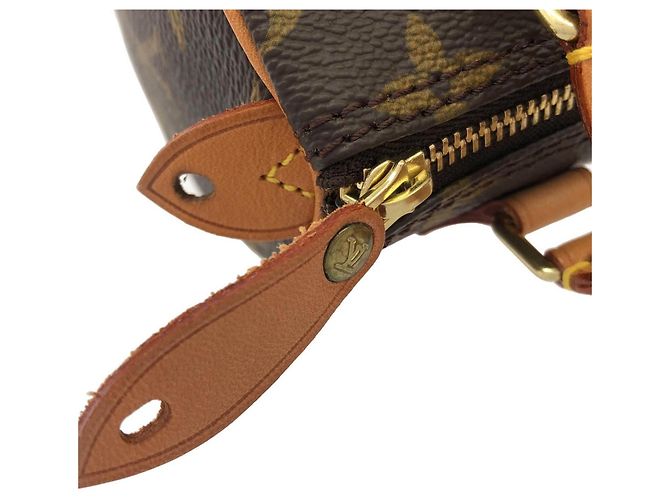 Borsa Boston Mini Speedy Monogram Louis Vuitton Marrone - vista 4