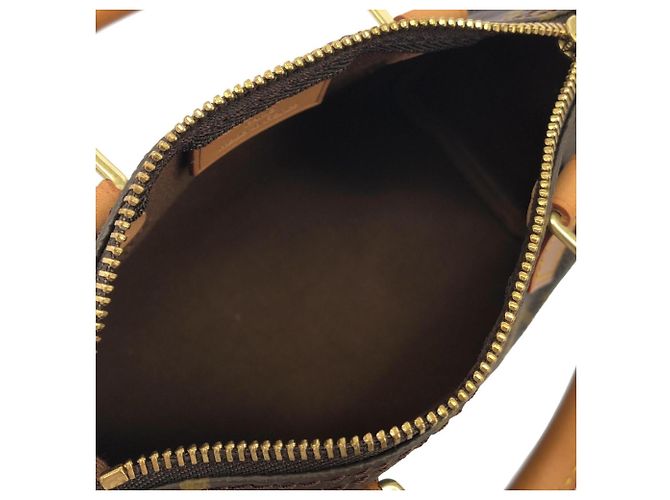 Borsa Boston Mini Speedy Monogram Louis Vuitton Marrone - vista 7