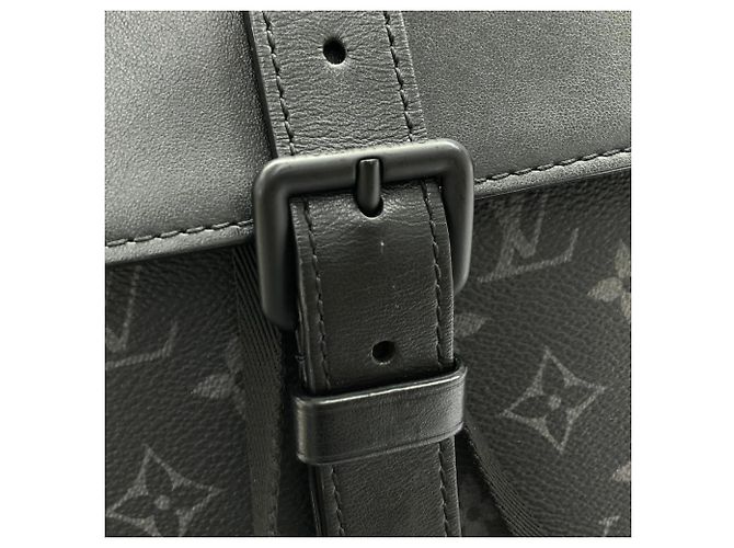 Zaino Trio Louis Vuitton Monogram Eclipse Nero - vista 4
