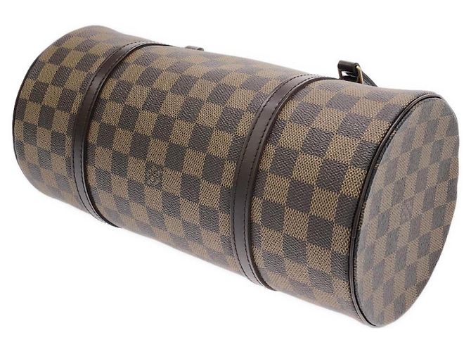 Borsa Louis Vuitton Damier Papillon Marrone - vista 3