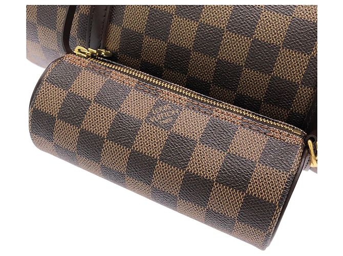 Borsa Louis Vuitton Damier Papillon Marrone - vista 5