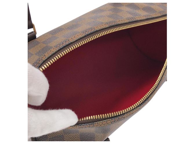 Borsa Louis Vuitton Damier Papillon Marrone - vista 7