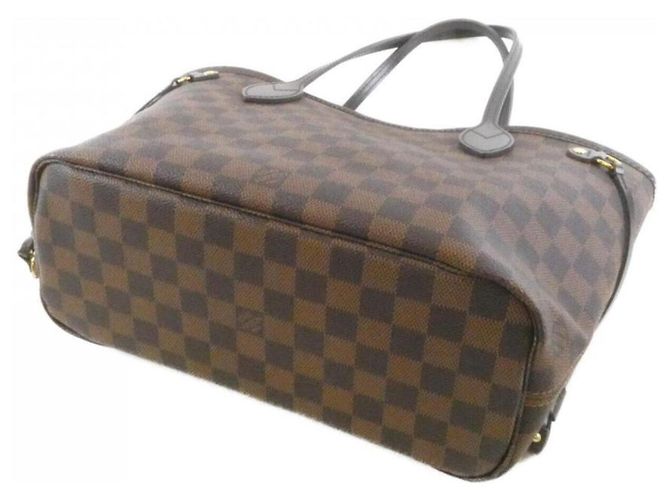 Borsa Louis Vuitton Damier Neverfull PM Marrone - vista 2