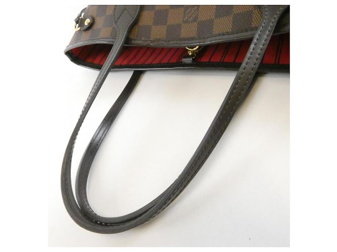Borsa Louis Vuitton Damier Neverfull PM Marrone - vista 6