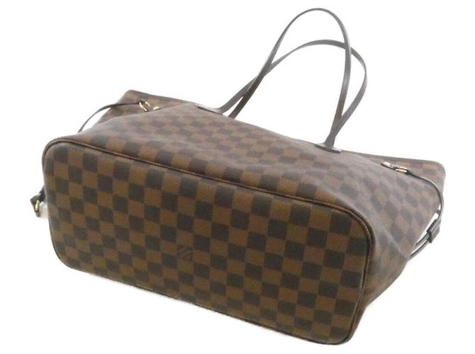 Borsa Louis Vuitton Damier Neverfull MM Marrone - vista 2