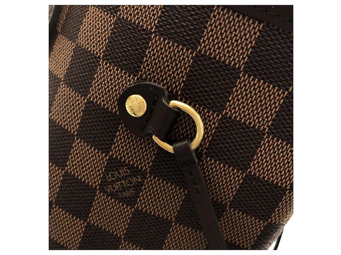 Bolsa Louis Vuitton Damier Neverfull MM Marrom - vista 3