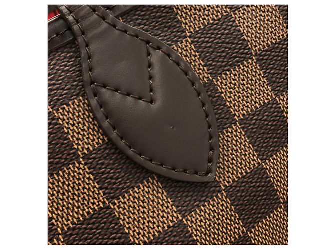 Bolsa Louis Vuitton Damier Neverfull MM Marrom - vista 4