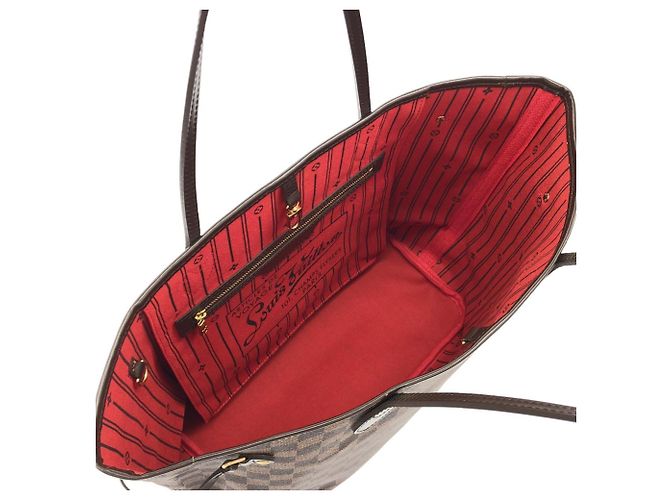 Bolsa Louis Vuitton Damier Neverfull MM Marrom - vista 6