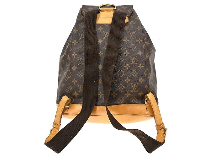 Louis Vuitton Vintage Montsouris Monogram Canvas GM Marron - vue 2
