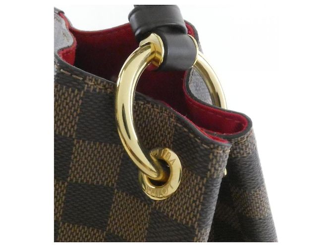 Borsa a tracolla Louis Vuitton Damier Graceful MM N44045 Marrone - vista 5