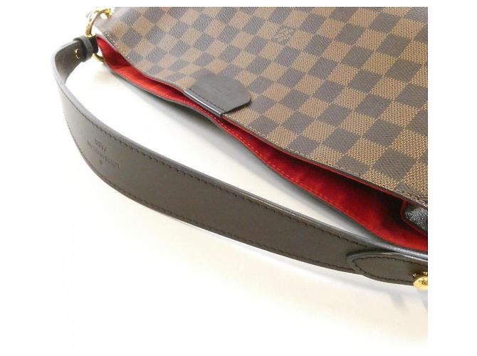 Borsa a tracolla Louis Vuitton Damier Graceful MM N44045 Marrone - vista 7