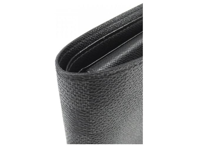 Louis Vuitton Damier Graphite Portefeuille Marco Wallet Grigio antracite Damier ebene - vista 2