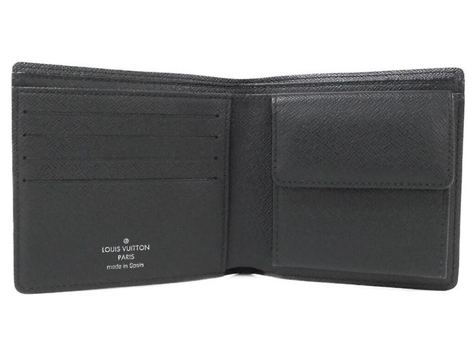 Louis Vuitton Damier Graphite Portefeuille Marco Wallet Grigio antracite Damier ebene - vista 4