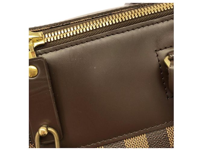 Borsa Boston Louis Vuitton Damier Greenwich PM Marrone - vista 5