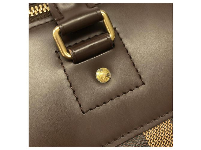 Borsa Boston Louis Vuitton Damier Greenwich PM Marrone - vista 6
