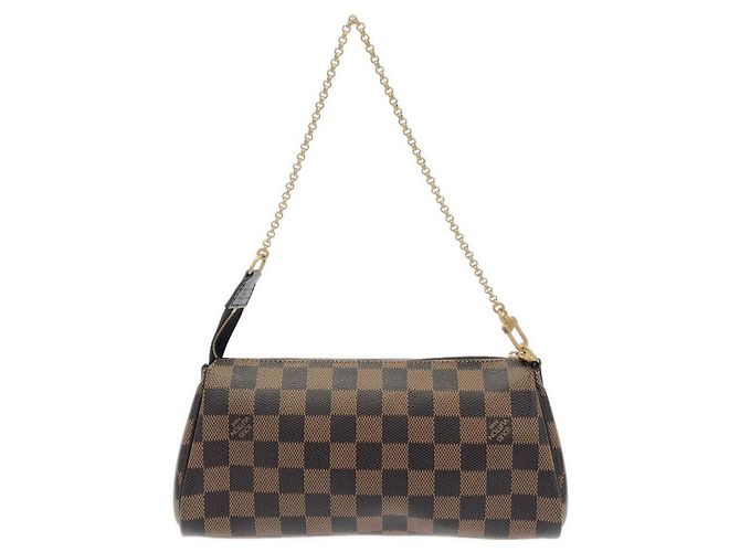 Borsa a tracolla Louis Vuitton Damier Eva Marrone - vista 2