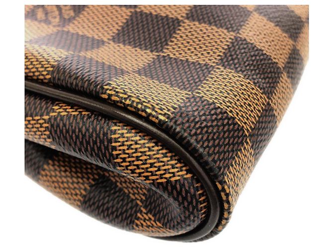 Borsa a tracolla Louis Vuitton Damier Eva Marrone - vista 3