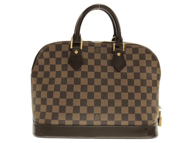 Borsa Louis Vuitton Damier Alma PM Marrone - vista 2